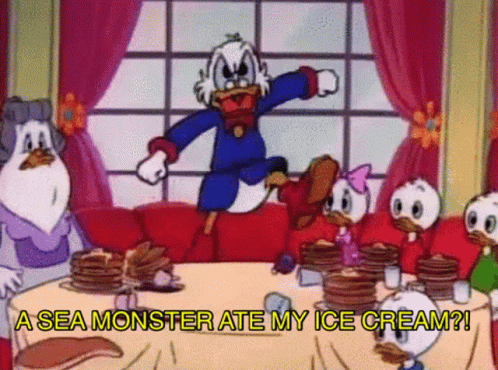 A Sea Monster Ate My Ice Cream Ducktales GIF - A Sea Monster Ate My Ice Cream Ducktales Scrooge GIFs