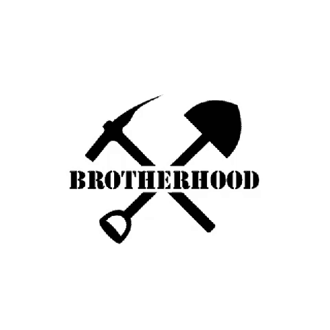 a black and white poster that says wow cool post brotherhood