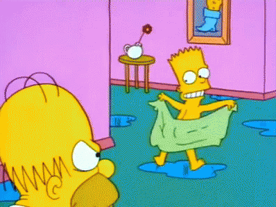 Drying The Booty GIF - The Simpsons Homer Simpson Bart Simpson GIFs