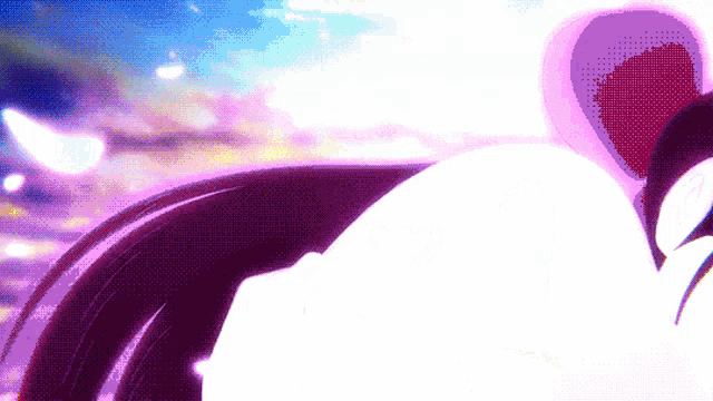 a purple and white background with a purple circle in the center