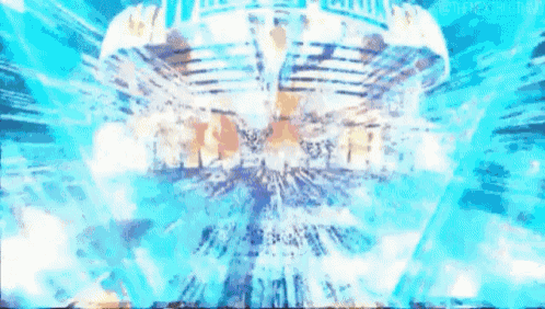 a computer generated image of a giant explosion in the sky