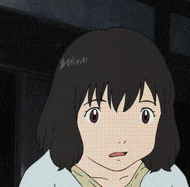 a close up of a cartoon girl with short black hair