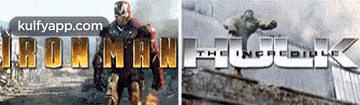 a picture of iron man and the incredible hulk