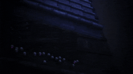 a bunch of purple circles with chinese writing on them