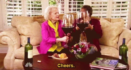 Cheers Wine GIF - Cheers Wine Betty White GIFs