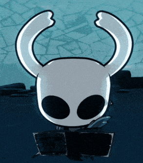 a cartoon drawing of a knight with horns and a black eye