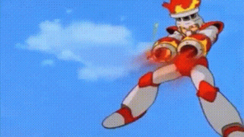 Mega Man Fire Man GIF - Mega Man Fire Man Fire Blast GIFs