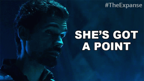 Shes Got A Point James Holden GIF - Shes Got A Point James Holden The Expanse GIFs
