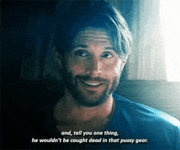 a man with a beard says and tell you one thing