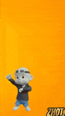 a cartoon character wearing a shirt that says zhot