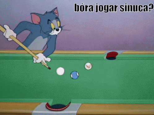 Sinuca / Jogar Sinuca / Mesa De Sinuca  / Tom E Jerry GIF - Tom And Jerry Pool Table Emojis GIFs