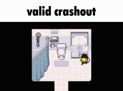 a pixel art drawing of a bathroom with a toilet , sink , shower and curtain .