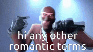 a man in a mask is holding a gun and says hi any other romantic terms .