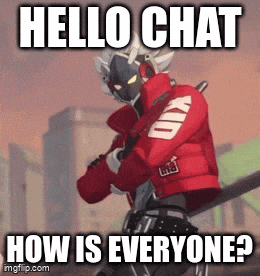 a video game character with a red jacket that says kid on it