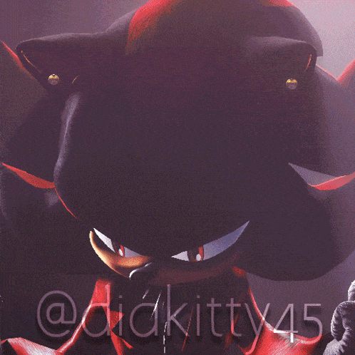 a picture of a shadow the hedgehog with the username diakitty45
