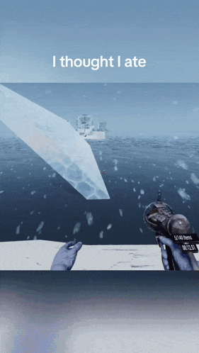 a screenshot of a video game with the words i thought i ate