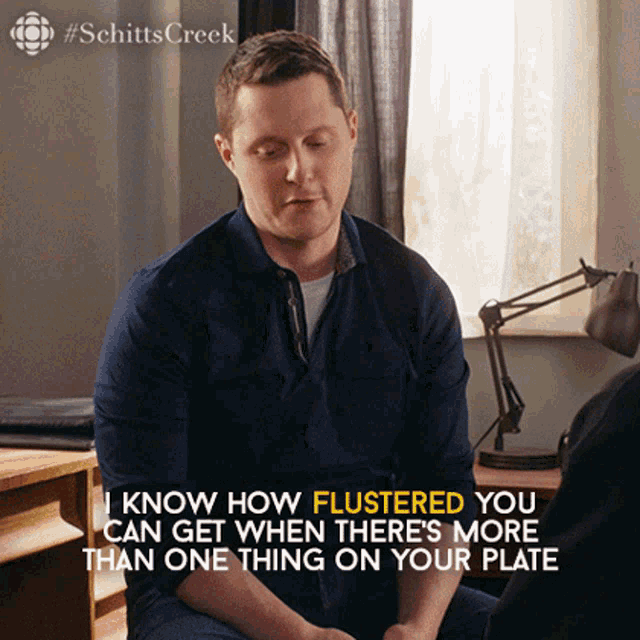 You Get Flustered With A Lot Of Things On Your Plate Unless Its Food Patrick GIF - You Get Flustered With A Lot Of Things On Your Plate Unless Its Food Patrick Patrick Brewer GIFs