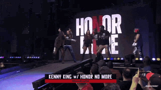 kenny king w / honor no more is being introduced