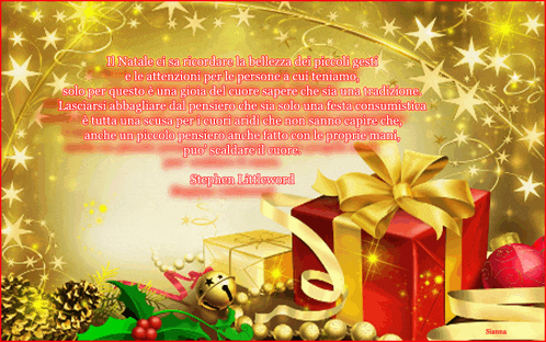 a christmas card with a quote from stephen littleward