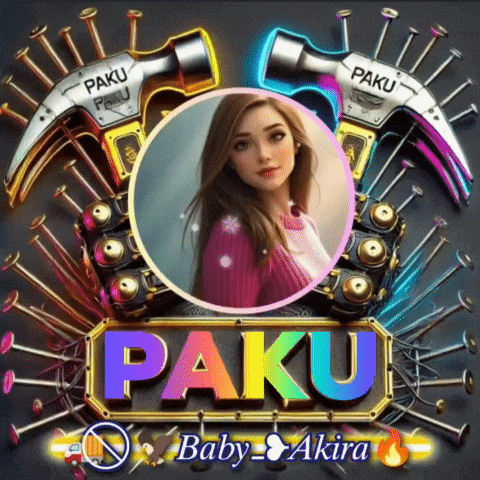 a picture of a woman in a circle with the name paku