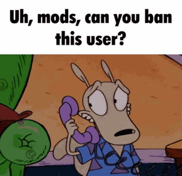 Mods Ban This User GIF - Mods Ban This User Rocko GIFs