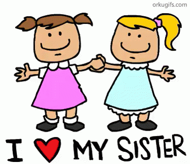 I Heart My Sister GIF - Sisters Love GIFs