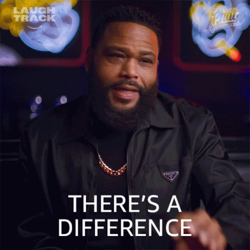 Theres A Difference Anthony Anderson GIF - Theres A Difference Anthony Anderson Phat Tuesdays GIFs