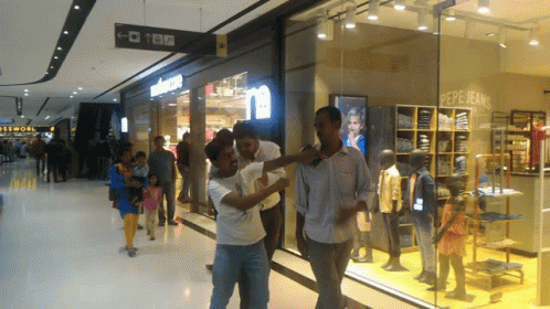 Mall Fight GIF