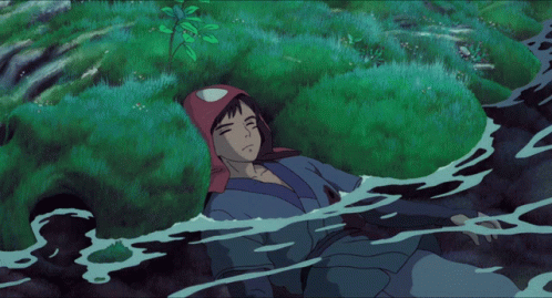 Princess Mononoke Ashitaka GIF - Princess Mononoke Ashitaka Water GIFs