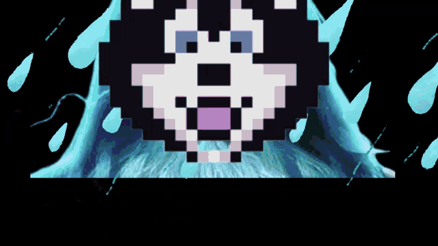 a picture of a pixelated dog with the words did sor h below it