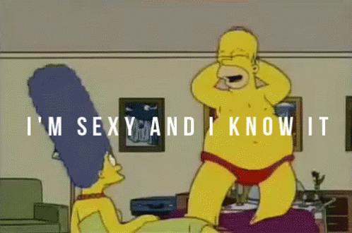 Feeling Sexy The Simpsons GIF - Feeling Sexy The Simpsons Sexy And I Know It GIFs