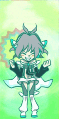 a drawing of a girl with a cat ear