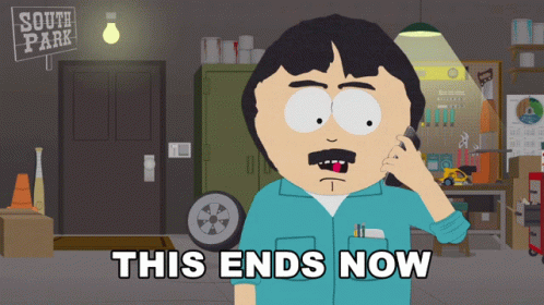 This Ends Now Randy Marsh GIF - This Ends Now Randy Marsh South Park GIFs