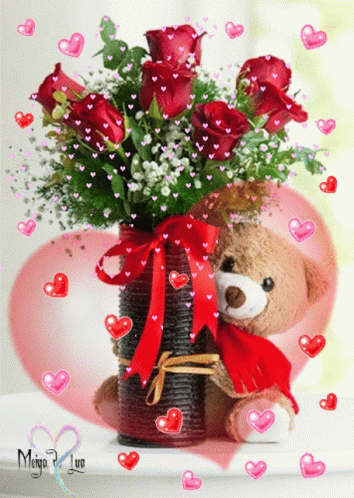 Love Rose GIF - Love Rose Teddy Bear GIFs