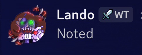 a drawing of a monster with the name lando noted
