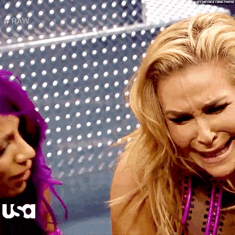 Sasha Banks Natalya GIF - Sasha Banks Natalya Cry GIFs
