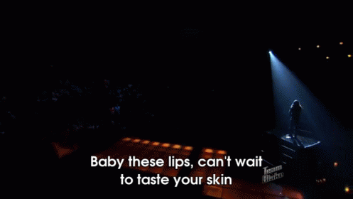 Mysterieux GIF - These Lips Taste Your Skin The Voice GIFs