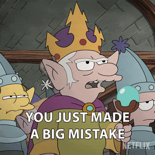 You Just Made A Big Mistake King Rulo GIF - You Just Made A Big Mistake King Rulo Disenchantment GIFs