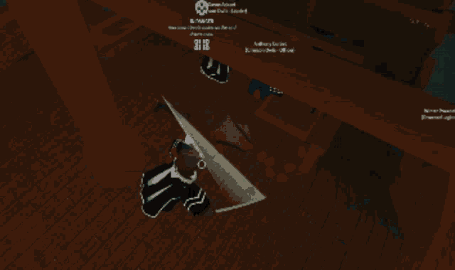a screenshot of a video game shows a person standing in a snowy area