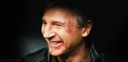Liam Neeson Bruised GIF - Liam Neeson Bruised Smiling GIFs