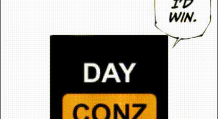 a black and white image of a speech bubble that says i 'd win