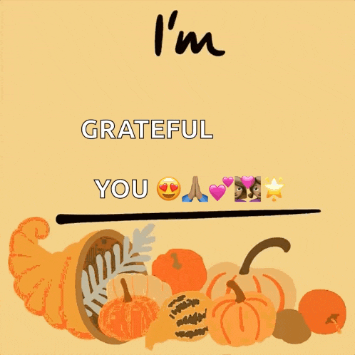 a poster that says " i 'm thankful for you "