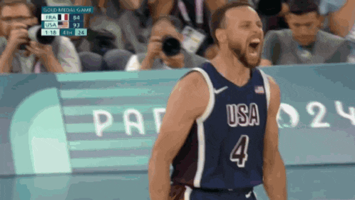 a basketball player wearing a jersey that says usa
