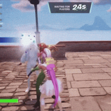 a video game screen shows a waiting for players 24s sign