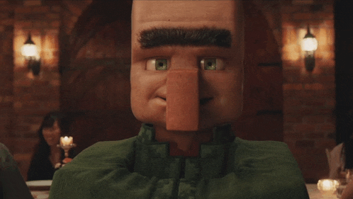 a close up of a minecraft character 's face