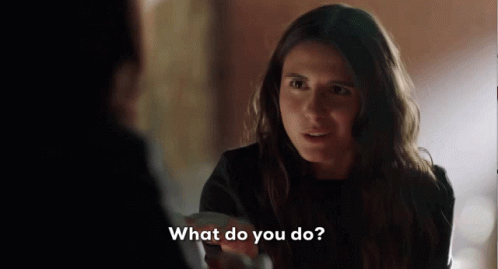 What Do You Do Jules Imposters GIF - What Do You Do Jules Imposters Imposters GIFs