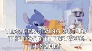 Good Morning Love Packed Lunch GIF - Good Morning Love Packed Lunch Stitch GIFs