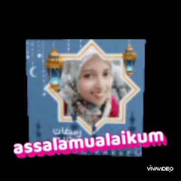 a picture of a woman in a hijab with the words assalamualaikum