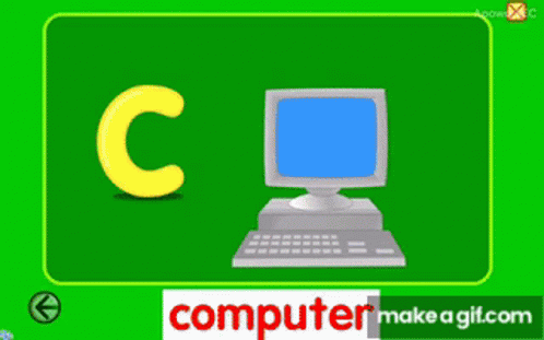 Letter C Computer GIF - Letter C Computer Hi There GIFs