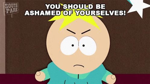 You Should Be Ashamed Of Yourselves Butters GIF - You Should Be Ashamed Of Yourselves Butters South Park GIFs